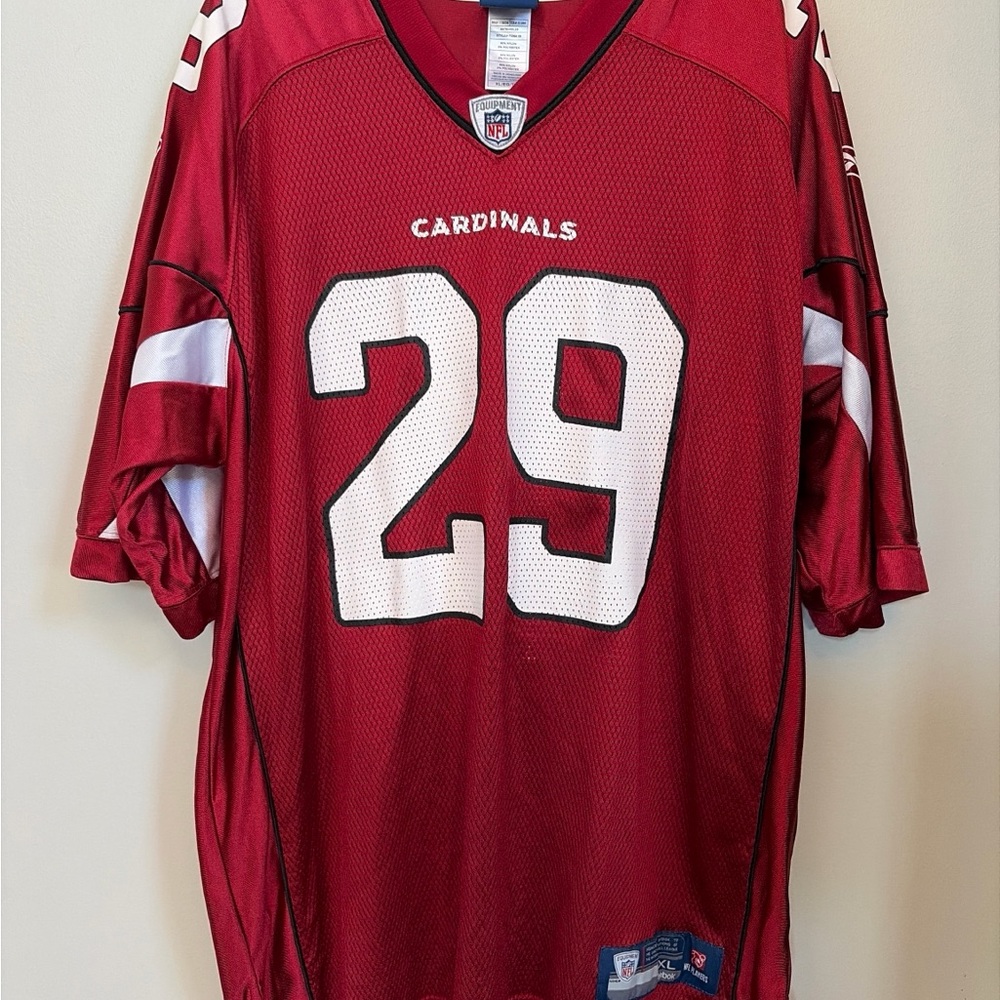 Reebok Onfield NFL Jersey in Deep Red with Black Trim